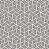 Vector seamless pattern. Modern stylish lattice texture. Repeating geometric background. Cubes with mosaic faces.