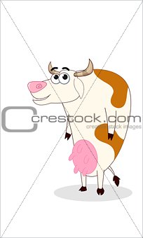 Cow illustration cartoon