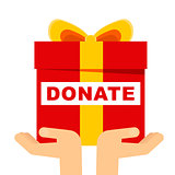 donate gift concept