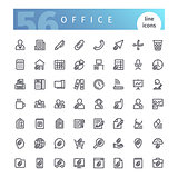 Office Line Icons Set