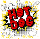 Hot Dog - Comic book style phrase.