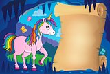 Happy unicorn topic parchment 2