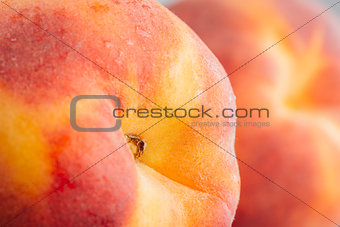 Fresh peach close up