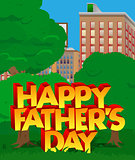 Greeting card or poster for Father's day
