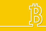 Bitcoin sign Vector