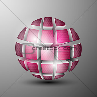 The vector 3d sphere.