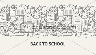 Back To School Banner Concept