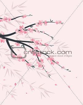 Branches with flowers