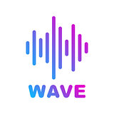 Sound and Audio Waves. Logotype of music and audio theme. EPS 10