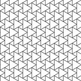 Vector seamless stylish pattern of triangles. Simple geometric background