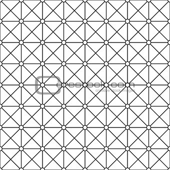 Seamless ornamental pattern - simple design. Vector geometric background