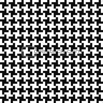 Vector geometric background - seamless textile pattern. Black and white texutre
