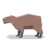 Flat polygonal Capybara