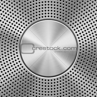Metal Background with Perforated Pattern