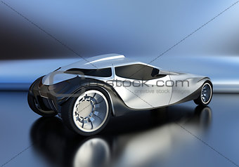 Individual design of the sports car.