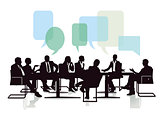 Meeting and communicating from a group