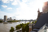 View of London from a roof terrace