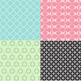 A colorful abstract seamless pattern set