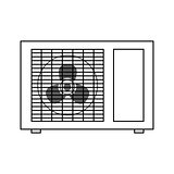 Outdoor vector Air conditioner