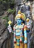 Statue of hindu god Krishna, Batu Cave, Kuala Lumpur, Malaysia