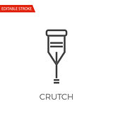 Crutch Vector Icon