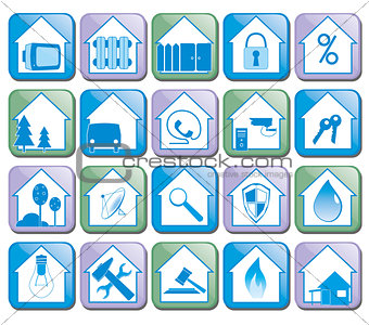 Icons House Vector Collection