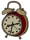 The vintage alarm clock
