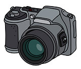 The silver digital photographic camera