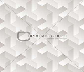 Vector Seamless Black And White Gradient Geometric Star Triangle Shape Tessellation Subtle Pattern