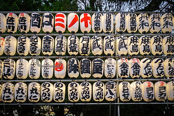 Paper lanterns in Senso-ji temple, Tokyo, Japan
