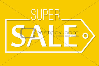 Super sale, discount banner
