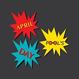 Vector illustration of April Fools Day Greeting