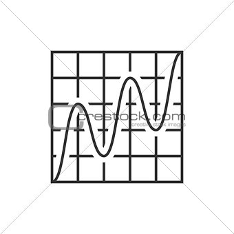 Wave graph icon