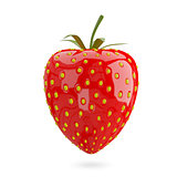 3D Illustration Strawberry