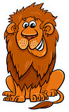 lion animal character cartoon illustration