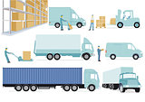 Delivery, storehouse, freight, transportation