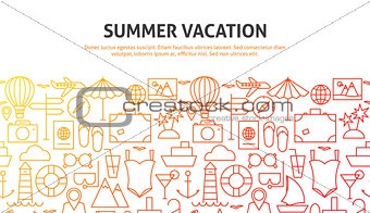 Summer Vacation Web Concept