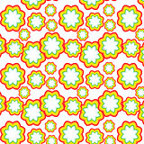 Seamless pattern with floral abstract elements