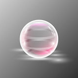 Empty transparent sphere