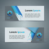 Paper banner - business infographic.