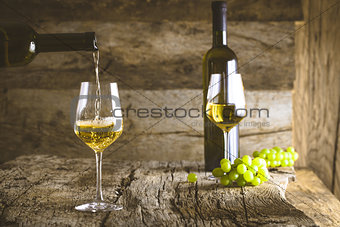 Wine on wood