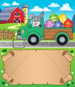 Small parchment and Easter truck