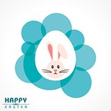 Vector illustration of Happy Easter greeting card