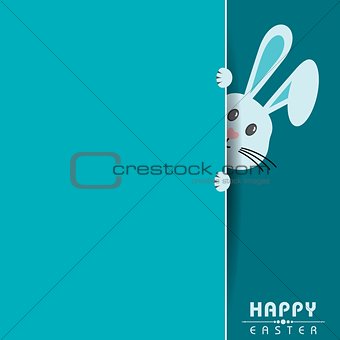 Vector illustration of Happy Easter greeting card