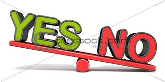YES or NO teeter overbalance concept 3D