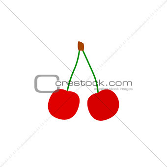 Cherry icon on a branch