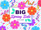 Spring sale banner