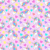 pattern with colorful unicorn