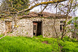 Abandoned old village house