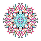 Abstract round oriental ornament